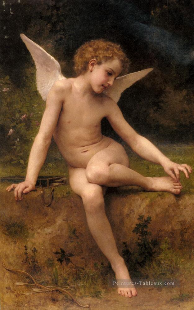 Adolphe L Amour A L L’ange épine William Adolphe Bouguereau Nu Peintures à l'huile